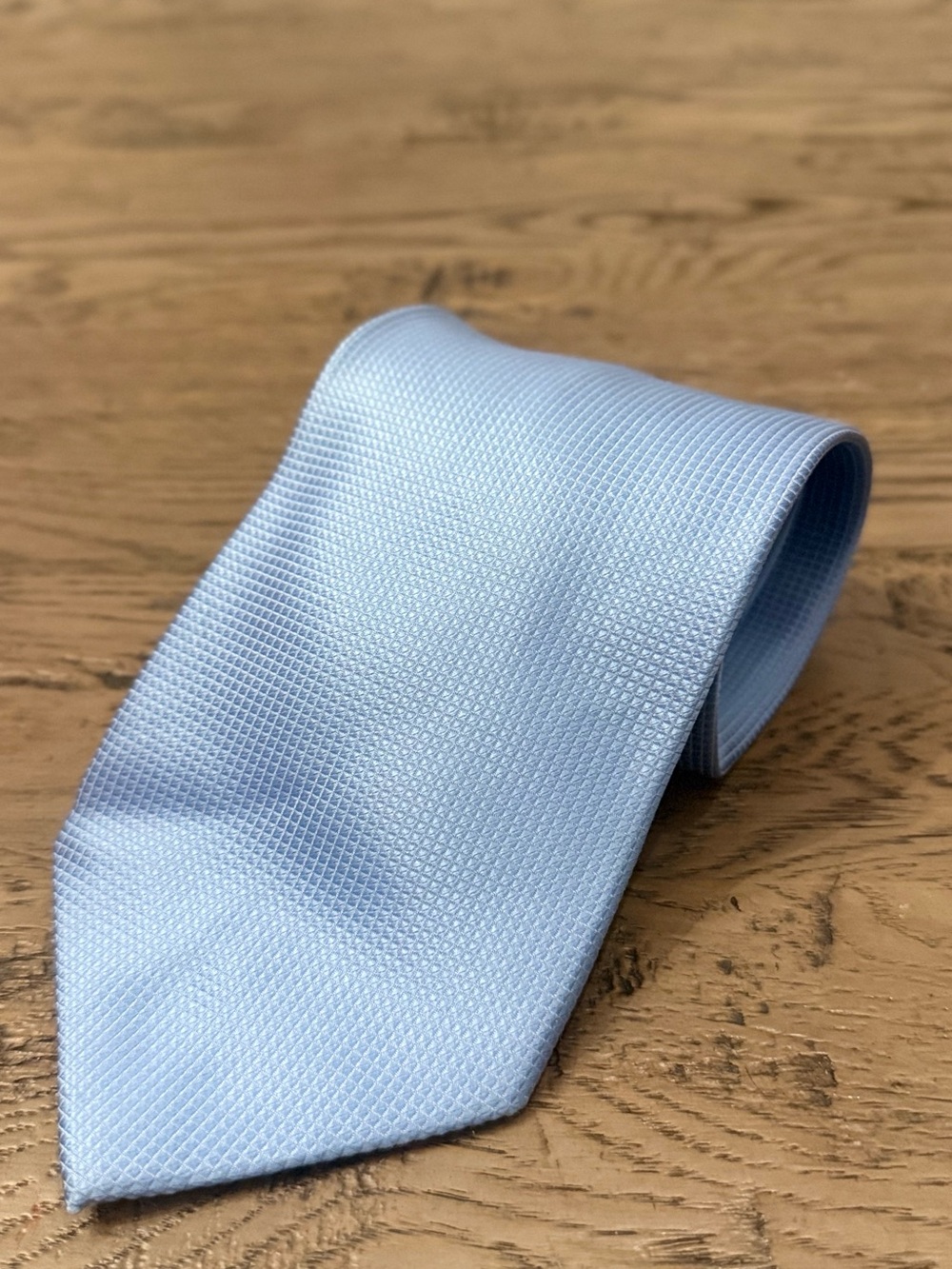 Ermenegildo Zegna Light Blue Micro-Texture Tie